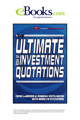 The Ultimate Book of Investment Quotations
