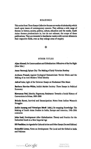 Forms of Collective Violence: Riots, Pogroms, & Genocide in Modern India