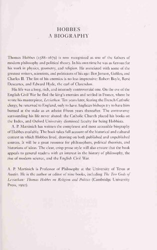 Hobbes: A Biography