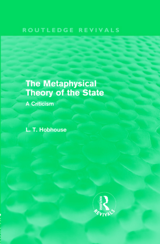 The Metaphysical Theory of the State