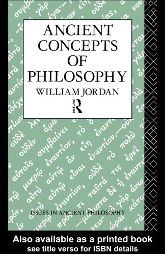 Ancient Concepts of Philosophy