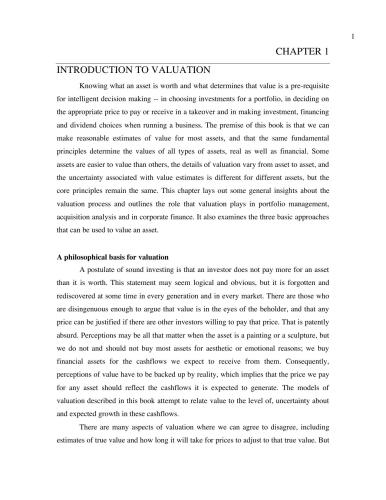 Damodaran on Valuation: Security Analysis for Investment and Corporate Finance