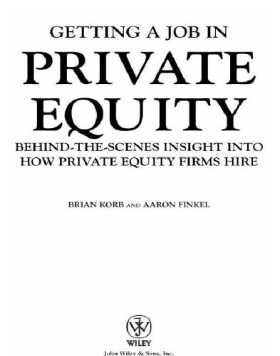 Getting a job in private equity: behind the scenes insight into how private equity funds hire