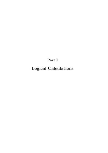Logical reasoning : a first course