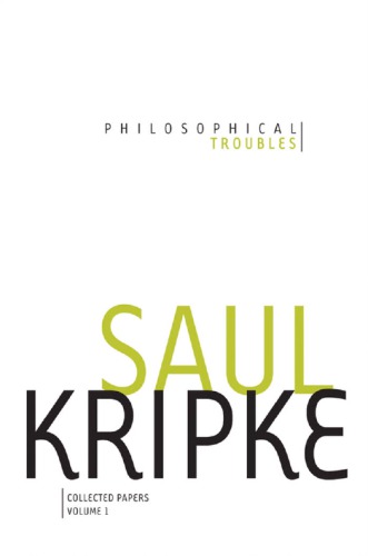 Philosophical troubles: collected papers. Vol. 1