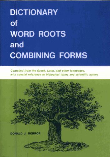 Dictionary of Word Roots and Combining Forms