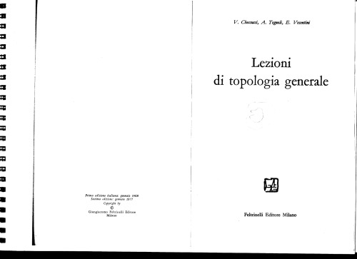Lezioni di topologia generale