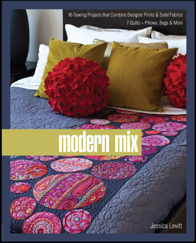Modern mix: 16 sewing projects that combine designer prints & solid fabrics: 7 quilts + pillows, bags & more