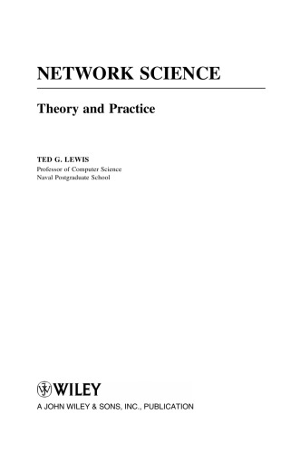 Network science: theory and applications