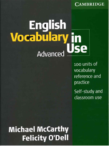 English Vocabulary in Use. Advanced