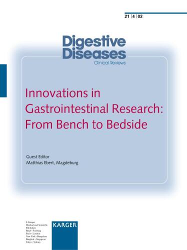 Innovations in Gastrointestinal Research: From Bench to Bedside