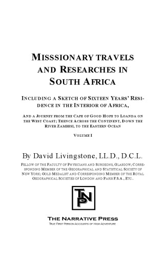 Missionary travels and researches in South Africa