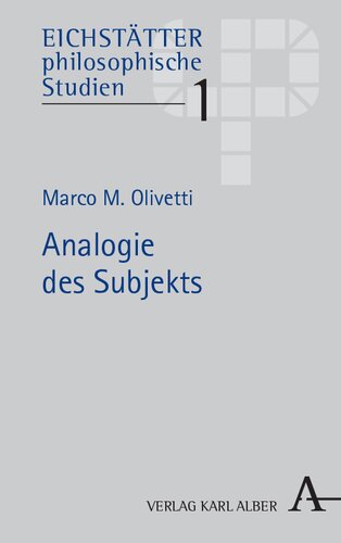 Analogie des Subjekts: Aus dem Italienischen von Thomas Hünefeldt