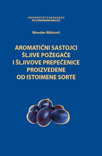 Aromatični sastojci šljive požegače i šljivove prepečenice proizvedene od istoimene sorte