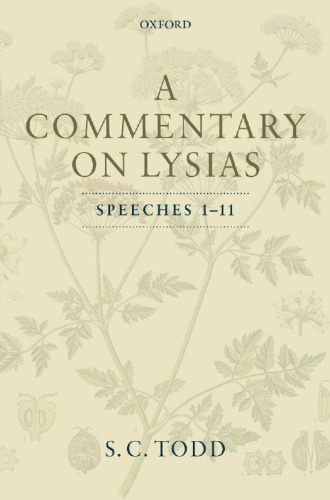 A commentary on Lysias, speeches 1-11