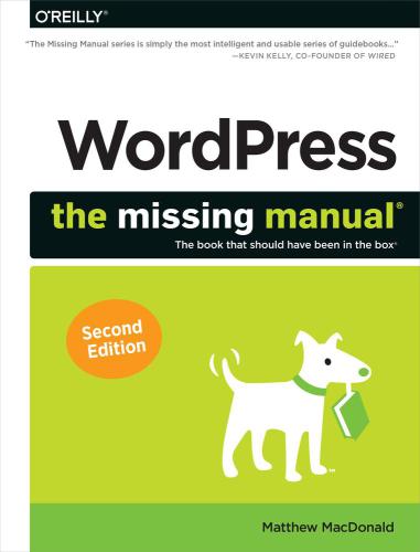 Wordpress: the missing manual: the book that should have been in the box