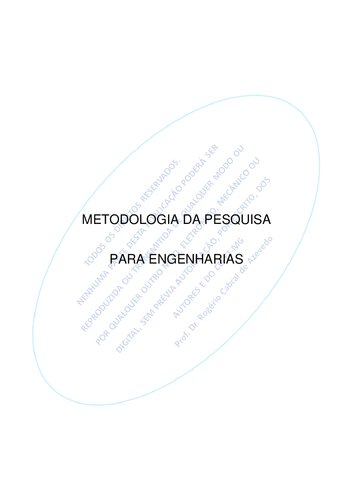 Metodologia da Pesquisa para Engenharias