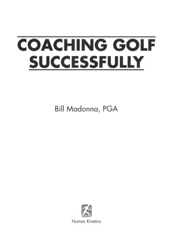 Coaching golf successfully