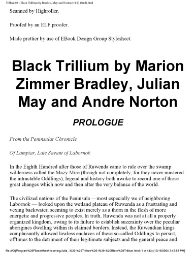 The Black Trillium