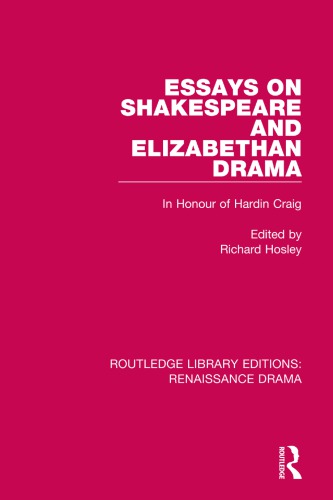 The Elizabethan player: contemporary stage representation