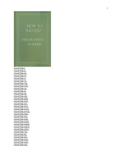 HOW TO SUCCEED: or, stepping-stones to fame and fortune