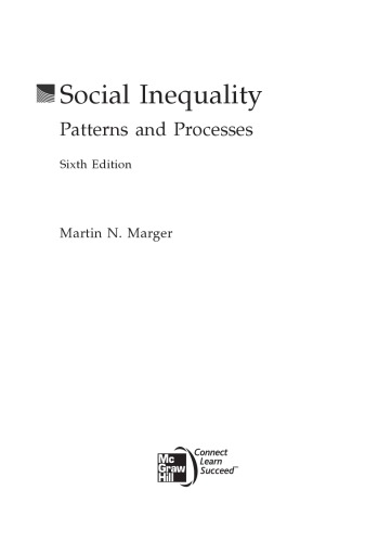 Social inequality: patterns and processes
