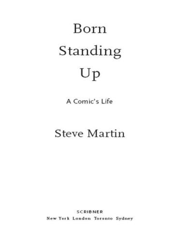 Born standing up: a comic's life