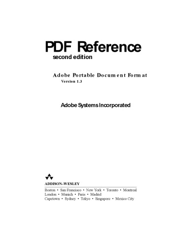 PDF reference: Adobe portable document format, version 1.3
