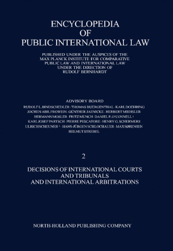 Encyclopedia of public international law