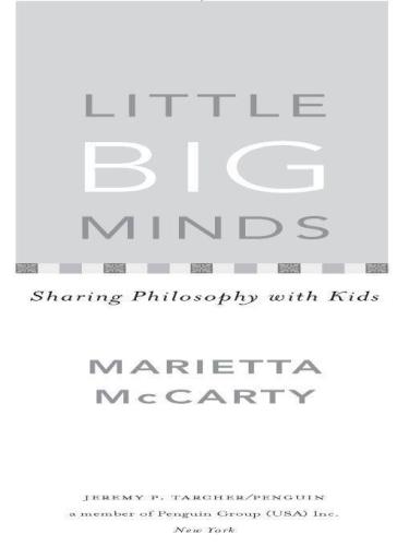 Little Big Minds: Sharing Philosophy with Kids