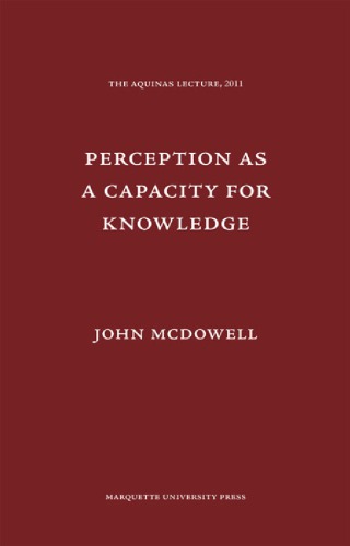 Perception as a capacity for knowledge