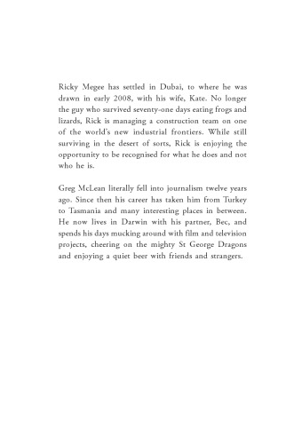 Left for dead: how I survived 71 days in the outback