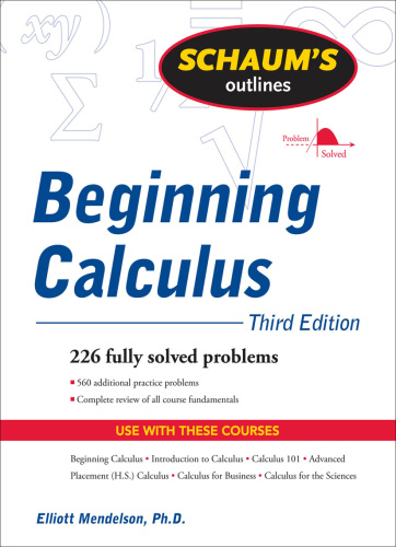 Schaum's outline of theory and problems of beginning calculus