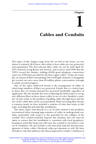 Optical Communications Rules of Thumb