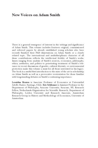New voices on Adam Smith
