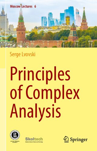 Principles of Complex Analysis