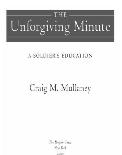 The unforgiving minute: a soldier's education