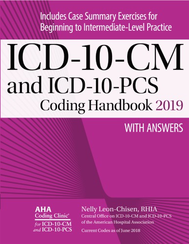 ICD-10-CM Coding handbook with Answers 2019 Revised Ed Epub