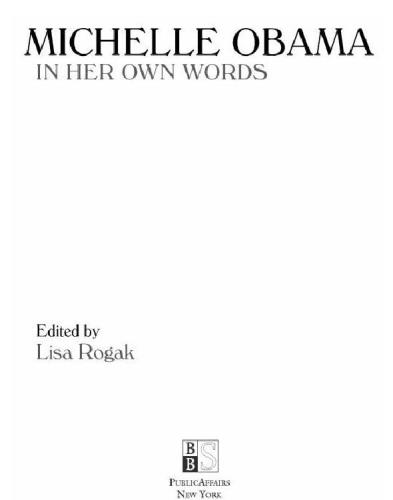 Michelle Obama: in her own words