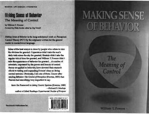 Making Sense of Behavior: The Meaning of Control