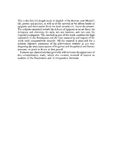 Martial: The Unexpected Classic