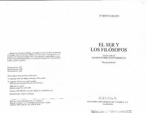 El Ser y los filósofos