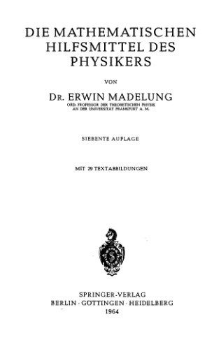 Die mathematischen Hilfsmittel des Physikers () (German Edition)