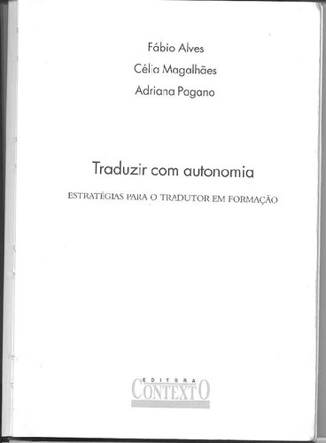 Traduzir com autonomia: estratégias para o tradutor em formação