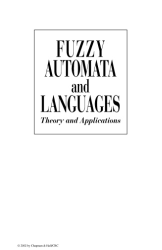 Fuzzy Automata and Languages: Theory and Applications (Computational Mathematics)