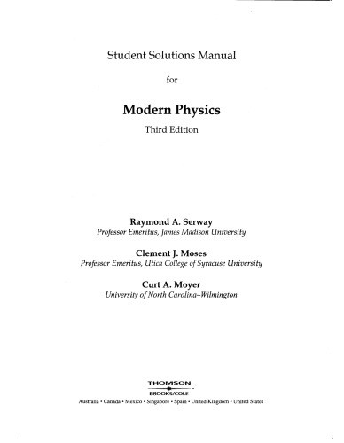 SSM Modern Physics 3e