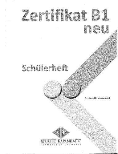 Zertifikat Deutsch neu Schuelerheft B1
