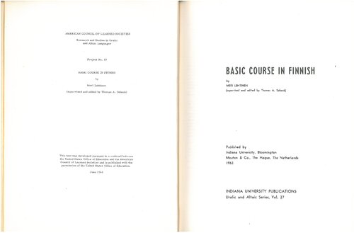 Basic course in Finnish