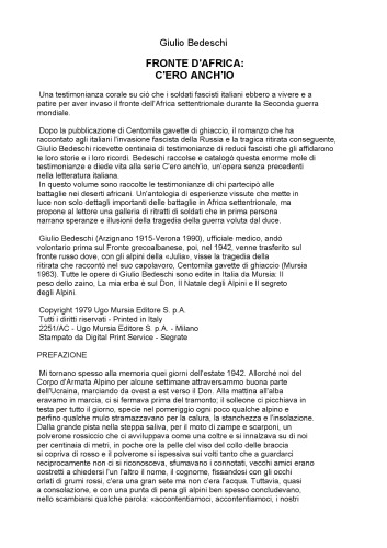 Fronte d'Africa-guerra fascista morte diario lettere osprey