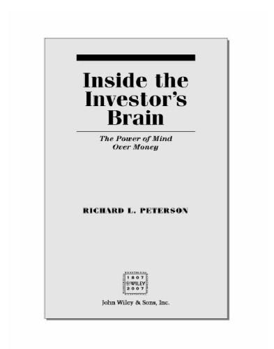 Inside the investor's brain: the power of mind over money